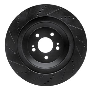 Mercedes-Benz S400 Brake Rotor (1) - Rear Right - R1 Concepts - Drill & Slot - Black - `14-`21 Mercedes-Benz S400 Brake Rotor (1) - Rear Right - R1 Concepts - Drill & Slot - Black - `14-`21